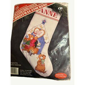 Counted Cross Stitch Christmas Stocking Craft Kit by Banar Designs